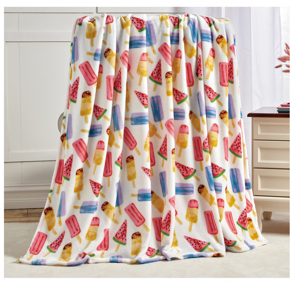 Noble House Summer Prints Microplush Throw Blanket